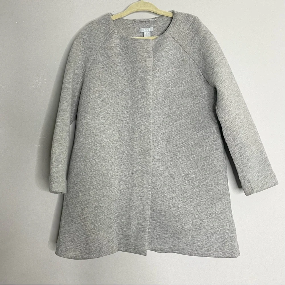 COS Kids Raglan Sleeve Zip Up Overcoat Jacket